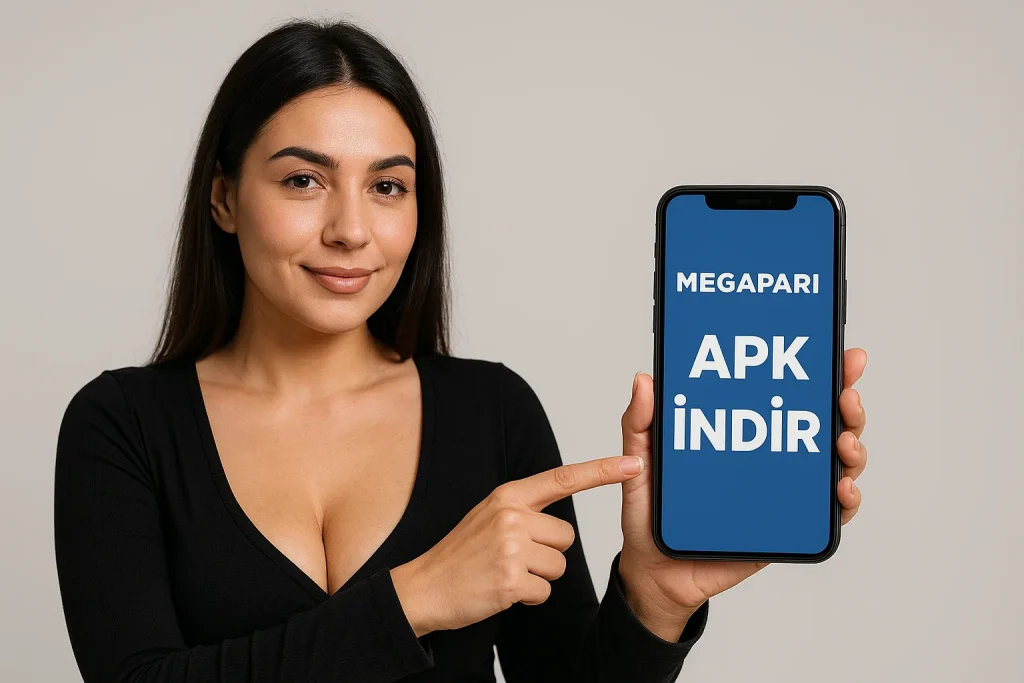Dekolteli Türk kızının Megapari Apk İndir deneyimi Megapari Apk İndir uygulamasını kullanan dekolteli Türk kızı
